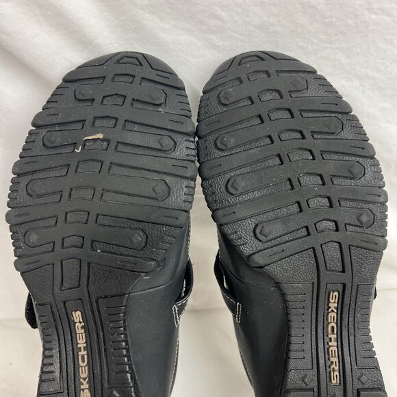 Skechers 47564 Black Leather Casual Mary Jane Flats Shoes Women's Size 8.5 - Picture 14 of 14